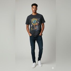 Abercrombie & Fitch soft A&F snoop doggy dog “doggy dog world” graphic tee small